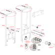 Kép 3/3 - ALCA A113/1120 szerelőkeret fali WC-hez
