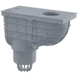 Kép 1/3 - ALCA univerzális esővíz elvezető 300×155/110 mm, függőleges, szürke