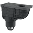 Kép 1/3 - ALCA univerzális esővíz elvezető 300×155/110 mm, függőleges, fekete