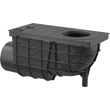 Kép 1/3 - ALCA univerzális esővíz elvezető 300×155/110 mm, vízszintes, fekete