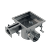 Kép 1/3 - ALCA ipari rozsdamentes végzáró réslefolyó, 250×250, AISI 304