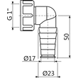 Kép 2/2 - ALCA csonk komplett G1"/17-23