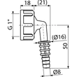 Kép 2/2 - ALCA csonk komplett G1"/8-16