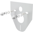 Kép 1/2 - ALCA zajcsökkentő lemez függeszthető WC-hez és bidéhez tartozékokkal és fedéllel (fehér)