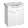 Kép 1/4 - AQUALINE Keramia Fresh mosdótartó szekrény, 60,5×74×34 cm, fehér
