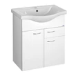 Kép 1/6 - AQUALINE Keramia Fresh mosdótartó szekrény, 60,5×74×34 cm, fehér