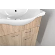 Kép 5/7 - AQUALINE Keramia Fresh mosdótartó szekrény, 60,5×74×34 cm, platina tölgy
