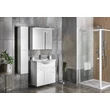 Kép 2/7 - AQUALINE Keramia Fresh mosdótartó szekrény, 74,5×74×34,5 cm, fehér