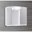 Kép 3/4 - AQUALINE Angy tükrösszekrény, húzókapcsolóval, fiókkal, 59×50×15 cm, 12 W, E14, fehér, műanyag