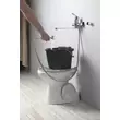 Kép 4/7 - AQUALINE álló WC, alsó kifolyású, felhajtható mosogatóráccsal