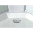 Kép 6/11 - AQUALINE Aigo íves zuhanybox, 90×90×206 cm, fehér profil, transzparent üveg