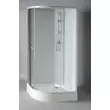 Kép 10/11 - AQUALINE Aigo íves zuhanybox, 90×90×206 cm, fehér profil, transzparent üveg