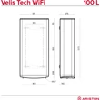 Kép 5/6 - ARISTON Velis Tech Wifi 100 elektromos vízmelegítő