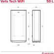Kép 5/6 - ARISTON Velis Tech Wifi 50 elektromos vízmelegítő