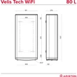 Kép 5/6 - ARISTON Velis Tech Wifi 80 elektromos vízmelegítő