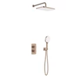 Kép 1/2 - KFA ARMATURA Malaga termosztátos süllyesztett zuhanyrendszer szett, szálcsiszolt rose gold