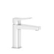 Kép 1/8 - KFA ARMATURA Malaga mosdó csaptelep click-clack leeresztővel, matt fehér