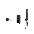 Kép 1/3 - KFA ARMATURA Mokait süllyesztett zuhanyrendszer szett kádhoz, fekete