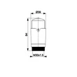 Kép 2/2 - KFA ARMATURA Komfort Pro termosztátfej M30×1,5, grafit