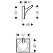 Kép 2/2 - AXOR Starck Organic akasztó