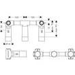 Kép 2/3 - AXOR alaptest 3-lyukú mosdócsaptelephez, falsík alatti szereléshez, fali szereléshez