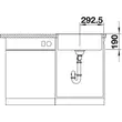 Kép 6/6 - BLANCO Legra 6 gránit mosogató lefolyó-távműködtető nélkül