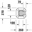 Kép 2/5 - DURAVIT 1930 mosdóláb