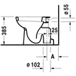 Kép 3/4 - DURAVIT D-Code álló WC, mélyöblítésű, alsó kifolyású