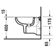 Kép 3/4 - DURAVIT D-Code fali bidé Compact