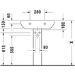 Kép 4/5 - DURAVIT D-Code mosdó, 65×50 cm
