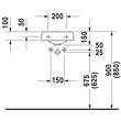 Kép 3/3 - DURAVIT Architec kézmosó, 36×38 cm