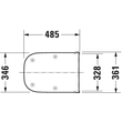 Kép 2/5 - DURAVIT D-Code WC ülőke, Vital, soft close