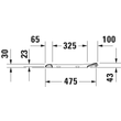 Kép 5/5 - DURAVIT D-Code WC ülőke, Vital, soft close