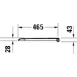 Kép 4/5 - DURAVIT D-Code WC ülőke, hosszított, soft close