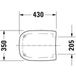 Kép 7/10 - DURAVIT D-Code WC ülőke