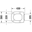 Kép 8/10 - DURAVIT D-Code WC ülőke