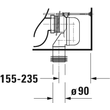 Kép 11/11 - DURAVIT D-Code álló WC kombináció, mélyöblítésű, Vario kifolyású