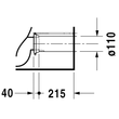 Kép 6/11 - DURAVIT D-Code álló WC kombináció, mélyöblítésű, Vario kifolyású