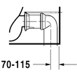 Kép 7/11 - DURAVIT D-Code álló WC kombináció, mélyöblítésű, Vario kifolyású