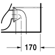 Kép 8/11 - DURAVIT D-Code álló WC kombináció, mélyöblítésű, Vario kifolyású