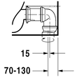 Kép 9/11 - DURAVIT D-Code álló WC kombináció, mélyöblítésű, Vario kifolyású