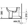 Kép 3/4 - DURAVIT D-Code álló bidé