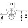 Kép 6/6 - DURAVIT D-Code fali WC, mélyöblítésű