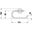 Kép 3/3 - DURAVIT D-Code WC-papír tartó