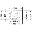 Kép 9/11 - DURAVIT D-Neo öblítőperem nélküli Duravit Rimless® fali WC