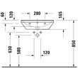 Kép 5/8 - DURAVIT D-Neo mosdó, 60×44 cm