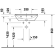 Kép 6/8 - DURAVIT D-Neo mosdó, 60×44 cm