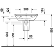 Kép 8/8 - DURAVIT D-Neo mosdó, 60×44 cm