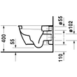 Kép 3/4 - DURAVIT Darling New fali WC, mélyöblítésű, HygieneGlaze