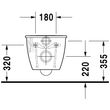 Kép 4/4 - DURAVIT Darling New fali WC, mélyöblítésű, HygieneGlaze